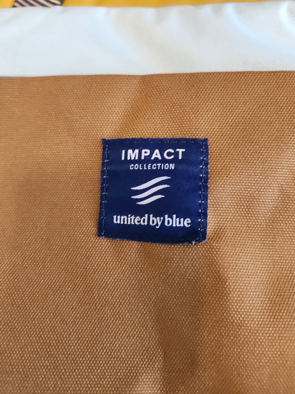 United by Blue Impact Collection Two-Tone Brown & Navy Backpack - Picture 5 of 7